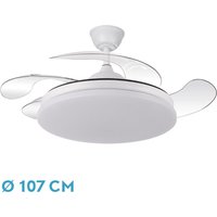 Ventilador de techo tridente /salomon 59w ultra silencioso | Ahorro de Energía | Ventilador con Regulador de intensidad y Mando | Temporizad
