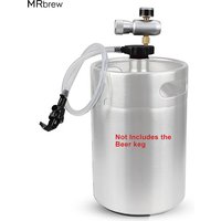 Portable Plastic Mini Keg Spear Mini Growler Tap Kit Beer/Wine Dispenser With Picnic Faucet Co2 Regulator 60psi For Party