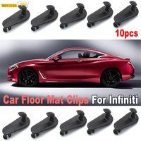 10pcs Car Floor Mat Clips Carpet Retainer Grips Holders Fixing Clamps Hooks Fastener For Infiniti G37 QX56 QX4 EX35 G35 M45 Q45