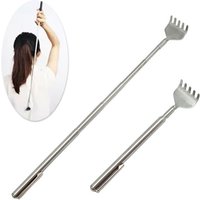 Portable Telescopic Back Scratcher Itch Massage Tool Adjustable Steel Size Pen-type Clip Tickle Massage Scratch Rake