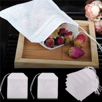 100Pcs/Lot Teabags 5.5 x 7CM Empty Scented Tea Bags With String Heal Seal Filter Paper for Herb Loose Tea Bolsas de te
