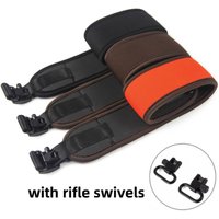 GUGULUZA Neopren-Gewehrriemen mit Schlaufengelenken, gepolsterter, rutschfester Schultergurt für Outdoor-Jagdzubehör