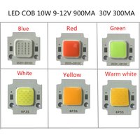SMD LED COB Hight Power 10W Light Beads 12V 900MA 30V 300MA Chip 900LM Lamp Light RED BLUE GREEN YELLOW White For Spotlights
