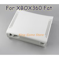1set For XBOX 360 Fat Black White Housing Shell Case for xbox 360 phat game console housing shell case cover with buttons
