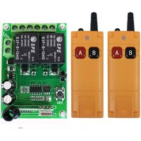 2000m DC12V 24V 2CH 2 CH Wireless Remote Control LED Light Switch Relay Output Radio RF Transmitter And 315/433 MHz Receiver
