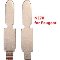 10pcs NE78 Flip Car Key Blade For Citroen For Peugeot Triumph KD Metal VVDI JMD Fob Replacement Uncut Key Blade