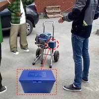HYVST Portable Tool Box for Airless Paint Sprayer Painting Machine Blue Black Color Multifunctional Storage Box