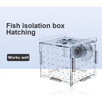1pcs Fish Tank Transparent Aquarium Single Double Multi Grid Isolation Box Small Fry Incubator Breeding Box Aquatic Pet Supplies
