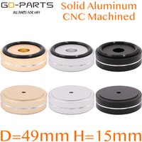 49x15mm Full Aluminum Speaker Cabinet Turntable Isolation Machine Feet Stand Vintage Tube Amplifier DAC CD Player Radio Mat Pad