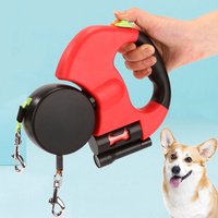 Doppelte automatische Hundeleine, einziehbare Haustierleine für kleine und mittelgroße Hunde, Französische Bulldogge, Chihuahua, Katzenleine, Haustierkette