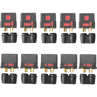 2/5pair QS8-S Heavy Duty Battery Connector Anti-Spark Gold Connector Large Power Plug for RC Plant protection drone Car Model
