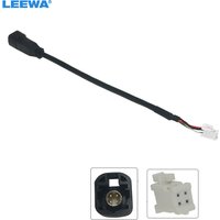LEEWA Car Radio Audio 4Pin Conector Changer Port Adapter for Volkswagen BORA Sagitar Magotan Touran Octavia USB Cable Transfer