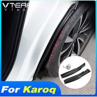 Vtear Car Mudguard Anti Dirt Cover Rear Tire Mat Mudflaps Fender Exterior Decoration Accessories For Skoda Karoq 2022 2023 2024