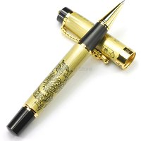Jinhao Vintage Rollerball Pen, Descendants of The Dragon, Brassy Writing Office & Home & School Gift Pens