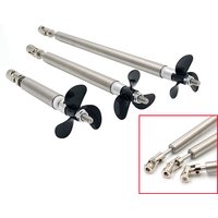 Rc Boat 4mm Boat Shaft Stainless Steel Drive Shaft Three Blades Screw Joint Stainless Steel Shaft Sleeve Prop