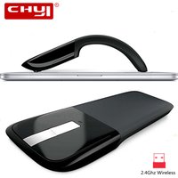 2.4G Wireless Computer Mouse Arc Touch Ergonomic 3D Mause Folding Office Mice Optical USB Gaming Mouse 1200DPI For Laptop PC Mac