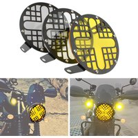 Motorcycle 7" Retro Headlight Cover Light Grille Guard Protector For Triumph Bonneville T100 T120 Thunderbird Sport Thruxton