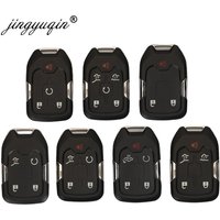 jingyuqin Smart Keyless Fob Shell for Chevrolet Tahoe Silverado Suburban Tahoe GMC Sierra Acadia Terrain YUKON Remote Key Case