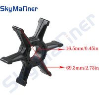 Water Pump Impeller 689-44352 For Yamaha Outboard Engine Parts 2 Stroke 25HP 30HP 25/30A 689-44352-00 689-44352-02