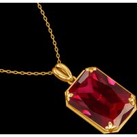 100% Real 925 Sterling Silver Ruby Pendant Silver 925 Jewelry New Trendy Luxury Gold Pendants For Women Party Christmas Gift