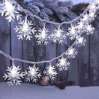 Solar LED Schneeflocke Lichter Urlaub Lichterketten Wasserdicht Garten Fee Licht Weihnachten Girlande Hochzeit Neujahr Dekoration