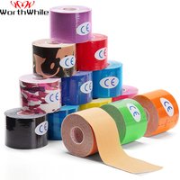 WOSWEIR-5 Size Kinesiology Tape Athletic Recovery Self Adherent Wrap Taping Medical Muscle Pain Relief Knee Pads Protector