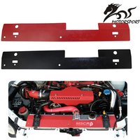 Aluminum Car Accessories Radiator Shroud for 02-07 Subaru WRX & STi Black/Red