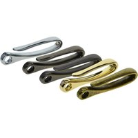 wholesale 5 colors Fine Solid Strong alloy metal Creative Japanese fish U belt hook fishhook Keychain key Ring Holder EDC DIY