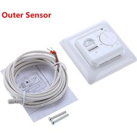 Heat Electric Floor Heating Manual Room Thermostat Warm Floor Cable 220V 16A Temperature Controller