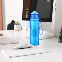 Sports Water Bottles With Time Scale Marker Leakproof Outdoor Shaker Bottle Tritan Plastic Eco-Friendly Drinkware BPA Free
