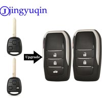 Jingyuqin Geändert Fernbedienung Auto Schlüssel Shell Fall Für Toyota Yaris Carina Corolla Avensis Klapp Flid Schlüssel Toy47 Klinge Mit Logo
