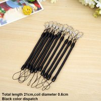 1PC Anti-Lost Stretchy Elastic Spring Coil Lanyard Keychain Spiral Keyring Key Holder