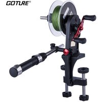 Goture – enrouleur de ligne de pêche à grande vitesse, Base fixe à deux points, système de bobine pour moulinet de pêche Spinning/Baitcasting