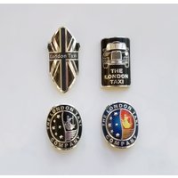 London Taxi Bike Head Badge Decals Stickers FOR BMX Folding Bicycle MTB Bike Front Frame Sticker Electric Scooter Aluminum Alloy