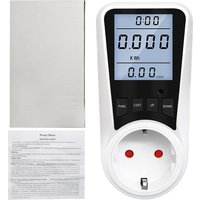 Digitales Wattmeter, Wechselstrom-Steckdose, Leistungsmesser, Stromverwendung, Monitor-Steckdose, Kilowatt-Watt-Spannungsmesser mit Hintergrundbeleuchtung