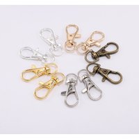 10pcs/lot Key Chain Ring Swivel Trigger Lobster Clasp DIY Craft Outdoor Backpack Bag Parts Snap Hook Supplies For Jewelry Making