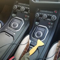 Car-Styling 5D Carbon Fiber Car Interior Center Console Color Change Molding Sticker Decals For Land Rover Range Rover Evoque