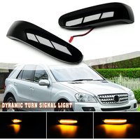 2Pcs LED Dynamic Turn Signal Light Side Mirror Indicator Blinker Lamp For Mercedes Benz M-Class ML W164 GL X164 R W251 ML350