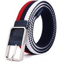 2021Men Frauen Neue Design Vier Jahreszeiten Trend Elastische Gürtel Leinwand Mode Pin Schnalle Stricken Student Und 3 farbe Jeans Zubehör