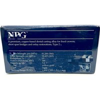 One Box AalbaDent NPG Alloy Gold Color Dental Metal Golden Tooth For Ceramics Restorations image 3