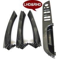 Car Interior Asseccories Carbon Fiber Armrest Panel Door Handle Set For BMW 3 Series E90 E91 316 318 320 325 328i