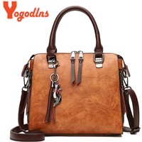 Yogodlns Vintage Cat Tassel Luxury Handbag Women Bags Double Zipper Crossbody Bags Shoulder Bag Casual Shell Tote Ladie
