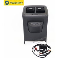 Widanfolly Rear Air Outlet Vent Trim Frame Assembly Center Armrest With USB For Golf 7 MK7 2013-2019 5GG 864 298B 82V Refit