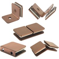 Stainless Steel 304 Rose Gold Glass Fixed Clip Bathroom Glass Door Fixed Code Corner Partition Shower Room Link Clip