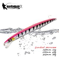 Hunthouse Floating Minnow Fishing Lure 143mm/14g 173mm/23g 208mm/33g Long Casting Seawater Hard Bait For Trout Seabass Tackle