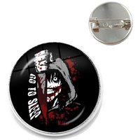2021 Jeff And Jane The Killer Brooch Pins Creepypasta Creepy Pasta Ticci Toby Gothic Cool Icons Badges on Backpack Hat Clothes