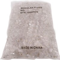 1000PCS/Lot Crystal 8Pin RJ45 Modular Plug Rj-45 Network Cable Connector Adapter for Cat5 Cat5e Cat6 Rj 45 Ethernet Cable Plugs