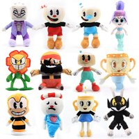 13 Style Cuphead Plush Toy Mugman Ms.Chalice Boss King Dice Puphead Soft Plush Stuffed Toys Cute Cartoon Doll For Kid Xmas Gifts