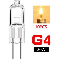 Cheap NEW Wholesale 10pcs Halogen Lamps G4 Base 20W 12V Energy Saving Tungsten Halogen JC Type Light Bulb Lamp