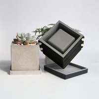 Silicone Molds for Cement Planters 10cm/12cm Concrete Planter Mold Large Candle Cup Vessel Plaster Home Containers Moulds